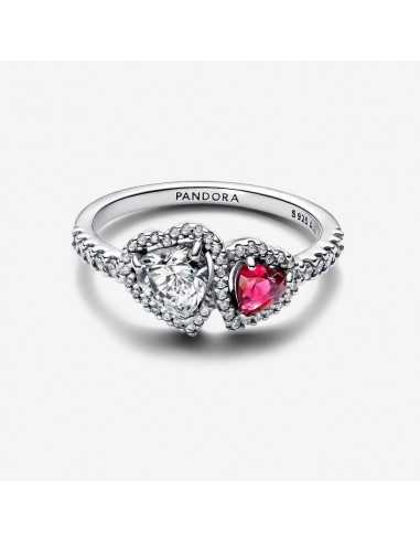 Anillo Halo Corazones Pandora 193662C01