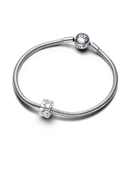 Clip en plata de ley Patrón Corazón 792828C00