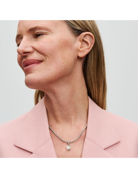 Charm Colgante Pandora Doble Rosa Blanca Floreciendo 793200C01