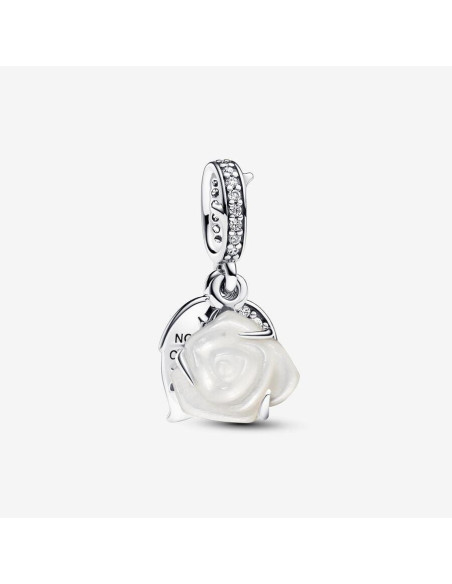 Charm Colgante Pandora Doble Rosa Blanca Floreciendo 793200C01
