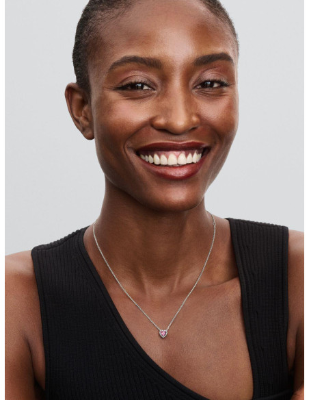 Collar Pandora Corazón en Relieve 398425C02-45