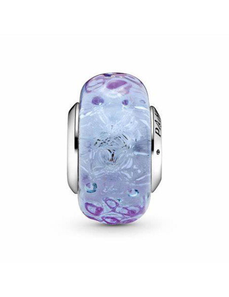 Charm Pandora Vidrio Murano Lavanda Ondulado 798875C00