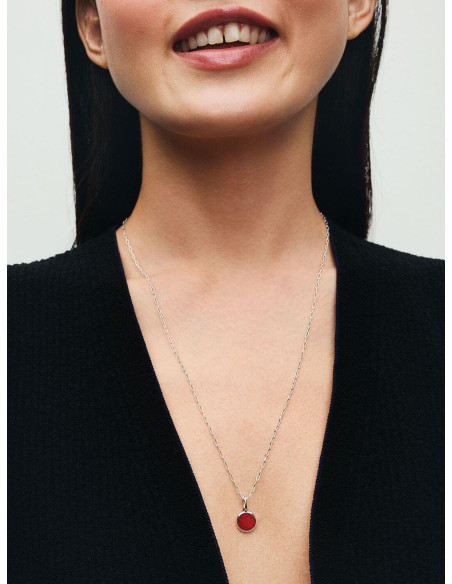 Charm Mini Medallón Pandora ME Rojo 793389C01