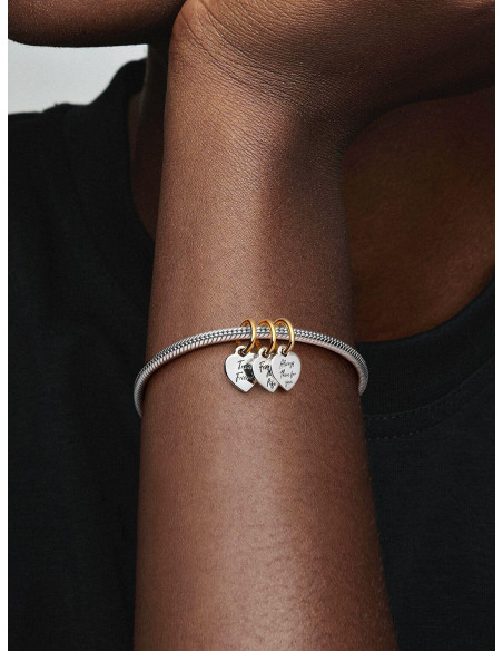 Charm Colgante Divisible Triple Amistad en Dos Tonos 762722C00