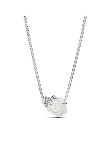 Collar Pandora Rosa Blanca...