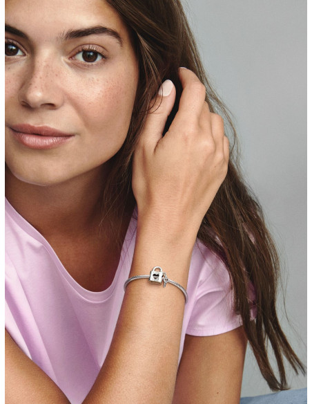 Charm Candado y Llave de Corazón