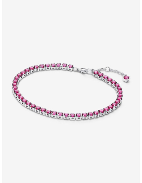 Pulsera Pandora Tenis Rosa Brillante 591469C04