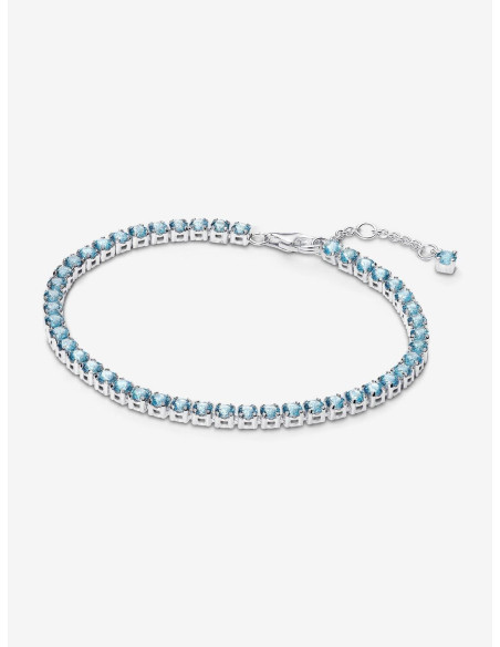 Pulsera Pandora Tenis Azul Claro Brillante 591469C03