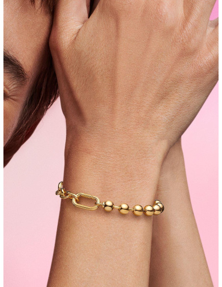 Pulsera Pandora de Cadena de Eslabones y Esferas Metálicas 562793C00