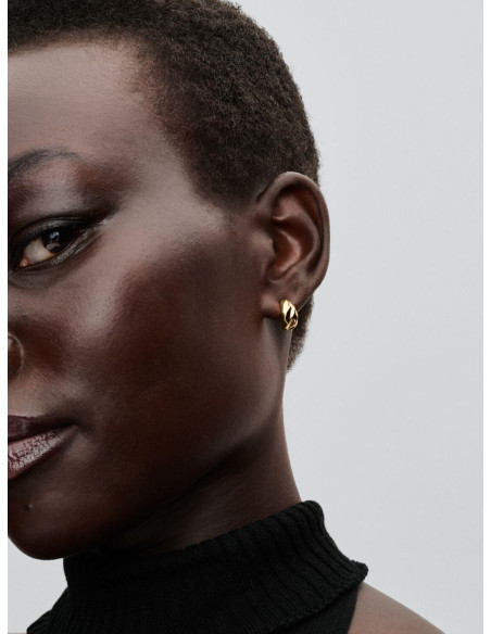 Pendientes Pandora de Aro Abiertos Ondulados 263873C00