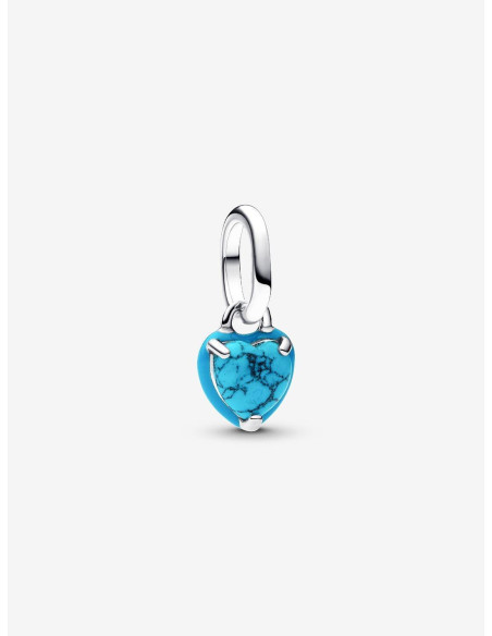 Charm MIni Pandora Colgante Corazón Color Turquesa 793827C01