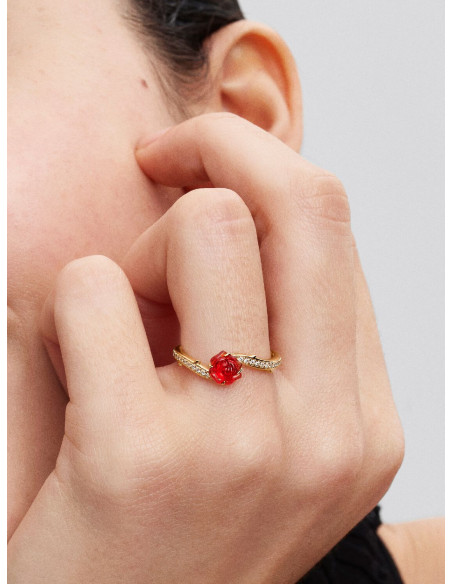 Anillo Rosa Encantada de La Bella y la Bestia de Disney