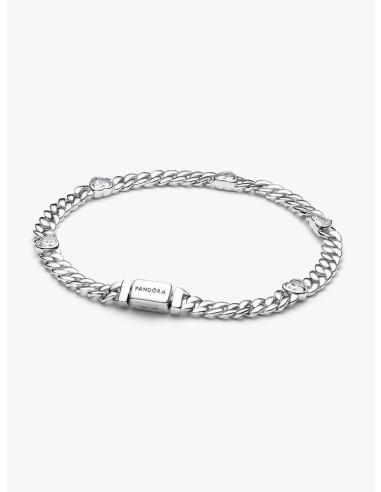 Pulsera de Cadena Cubana Corazón