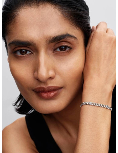 Pulsera de Cadena Cubana Corazón