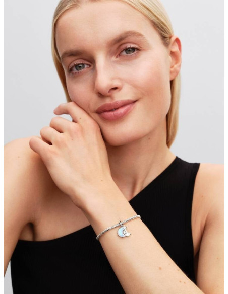 Charm Colgante Doble Luna Creciente