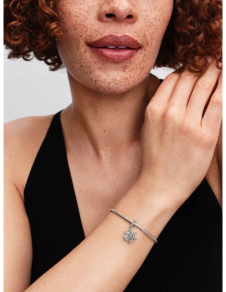 Charm Colgante Doble Copo de Nieve Opalescente