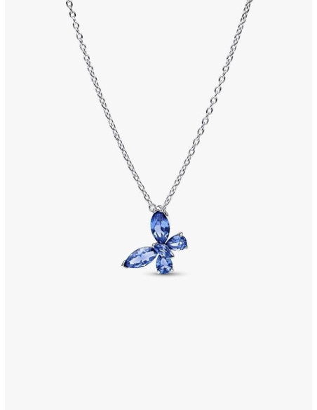 Collar Mariposa Azul Pandora
