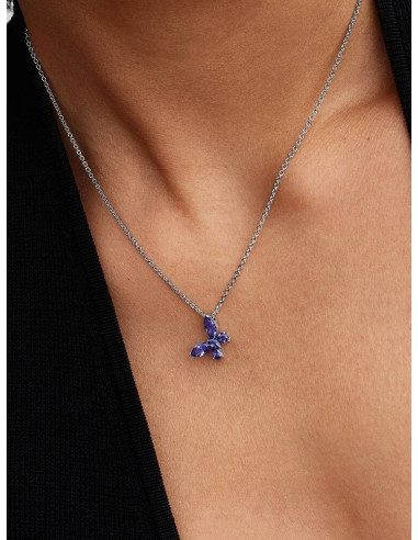 Collar Mariposa Azul Pandora