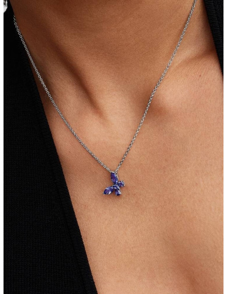 Collar Mariposa Azul Pandora