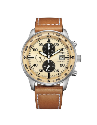 Citizen Aviator Chrono 44mm Beige...