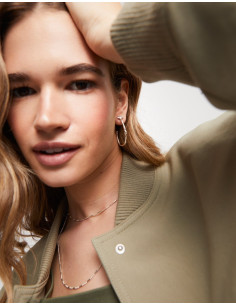 Pendientes aro baño plata... 2