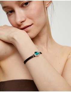 Pulsera de cuero con... 2