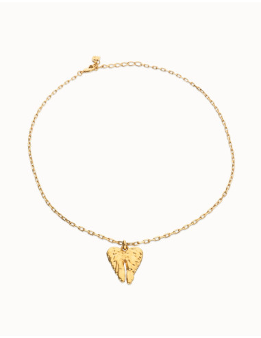 Collar alas baño oro UNOde50