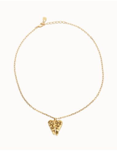 Collar alas baño oro UNOde50