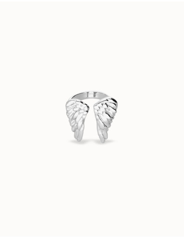 Anillo alas baño plata UNOde50 Talla 12