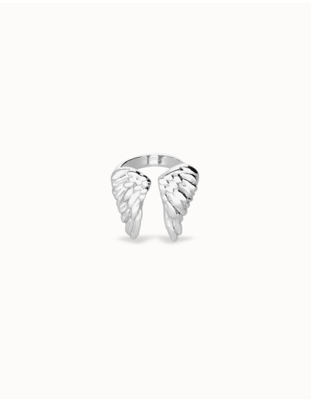 Anillo alas baño plata UNOde50 Talla 12
