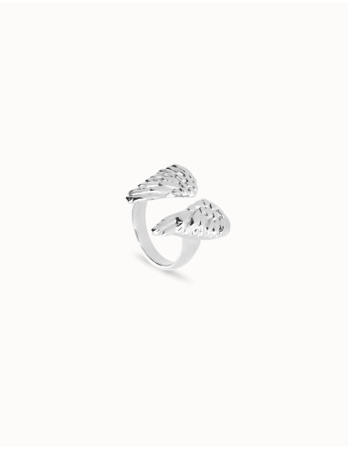 Anillo alas baño plata UNOde50 Talla 12