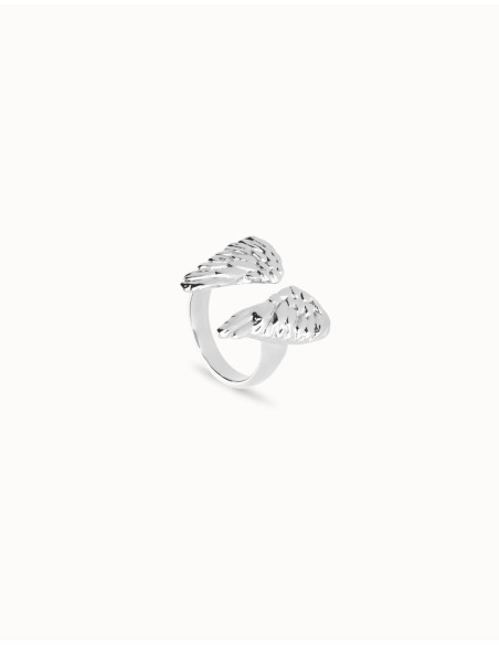 Anillo alas baño plata UNOde50 Talla 12