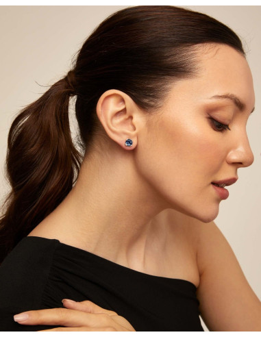 Pendientes CON cristal azul UNOde50