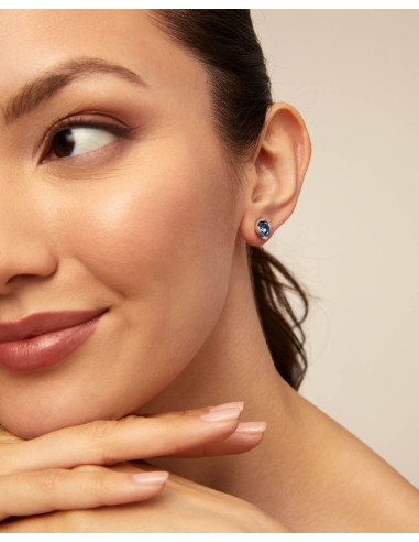 Pendientes CON cristal azul UNOde50