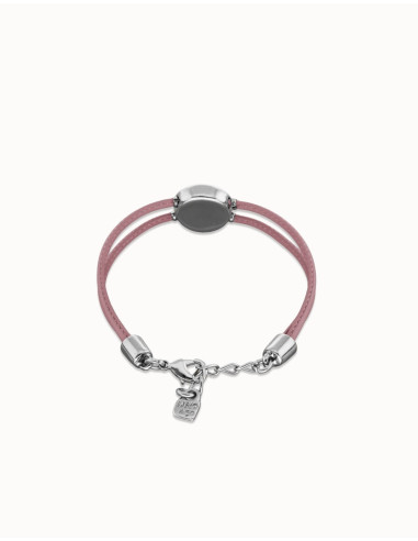 Pulsera de cuero lila con ojo...
