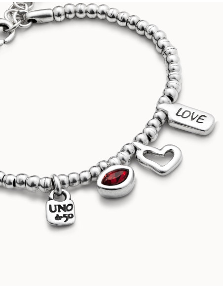 Pulsera Love UNOde50 con cristal de Swarovski