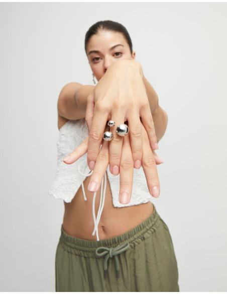 Anillo 3 bolas UNOde50 Talla 15