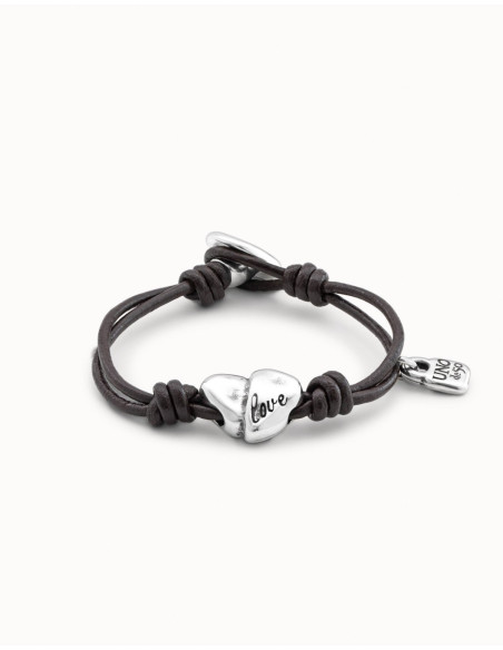 Pulsera de cuero LOVE UNOde50
