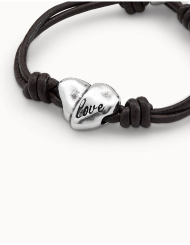 Pulsera de cuero LOVE UNOde50