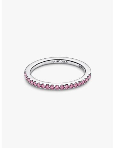 Anillo Banda Brillante Rosa Pandora