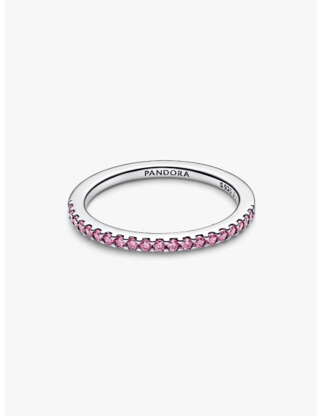 Anillo Banda Brillante Rosa Pandora