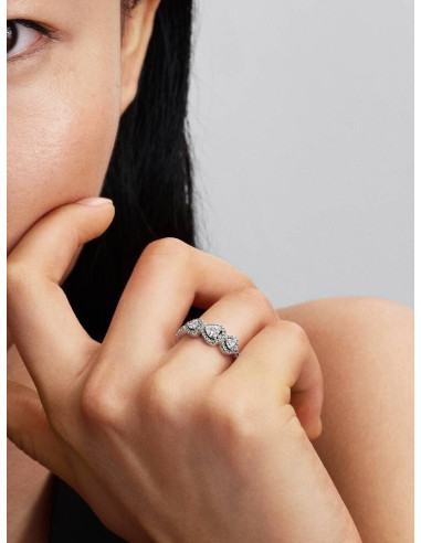 Anillo Trilogía de Corazones y Halo...