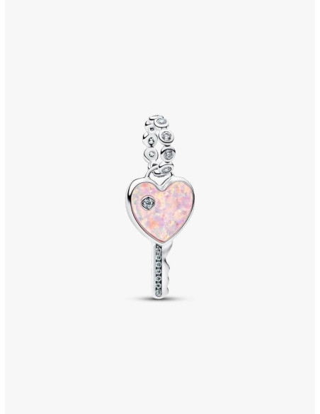 Charm Colgante Llave Corazón Opalescente de Pandora