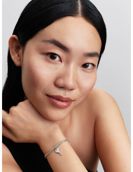 Charm Colgante Llave Corazón Opalescente de Pandora