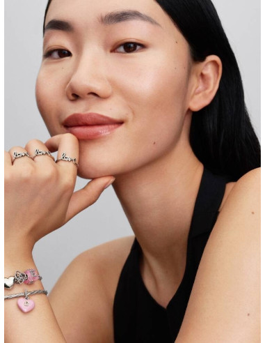 Charm Cubo Amor Cristal de Murano...