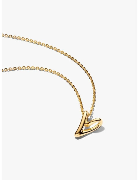 Collar Corazón Pequeño Forma Orgánica de Pandora