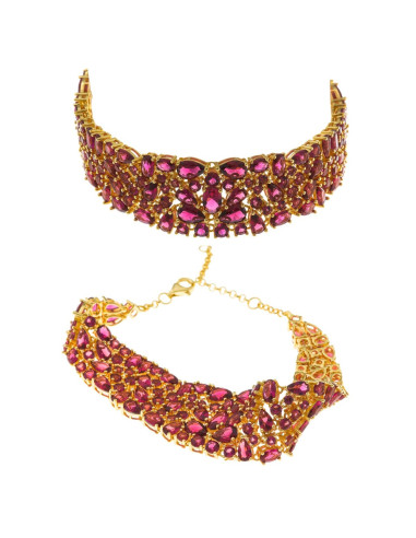 Pulseras caña plata chapado dorado...