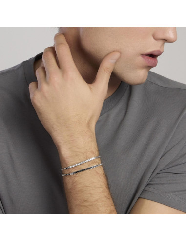 Pulsera circonitas negras de Mabina