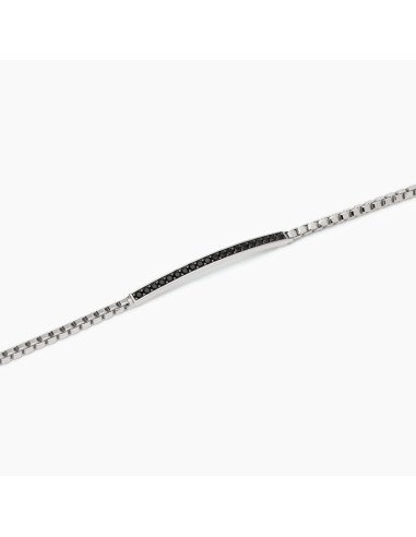 Pulsera circonitas negras de Mabina