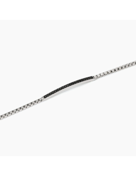 Pulsera circonitas negras de Mabina